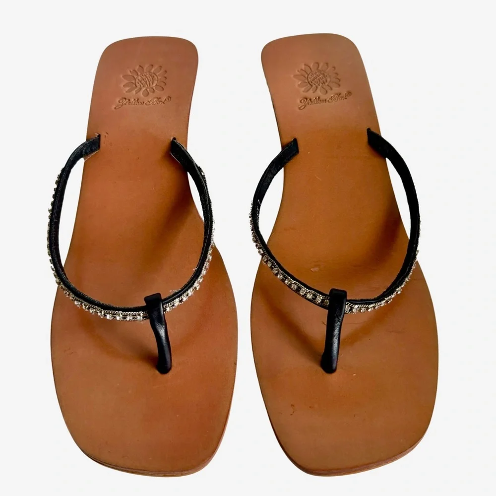 Crystal Strap Sandals Sz 7 - Picture 10 of 14